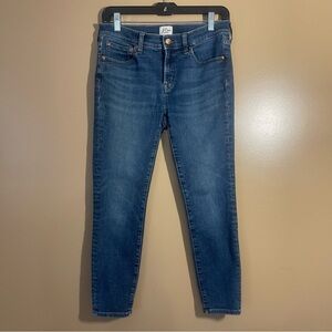 J.Crew Toothpick Jeans – Size 28P, Classic Skinny Fit, Dark blue Denim